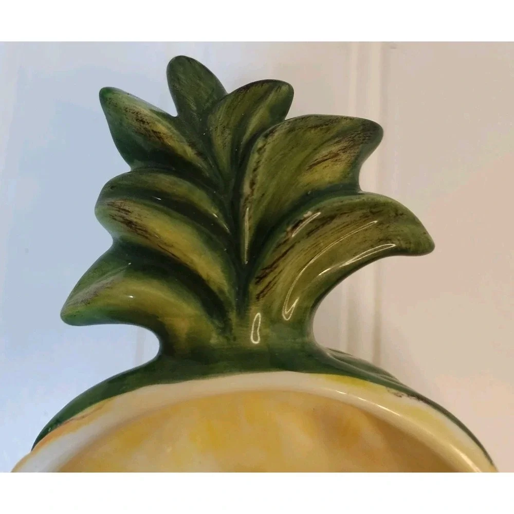 Vintage Pineapple Ceramic Serving Dish Bowl  By Home Farmhouse Cottage MCM Decor